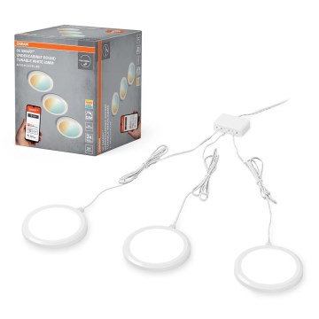 Osram – 3 kpl SMART+ himmennettäviä kaapinalusvalaisimia, LED 6,5 W, 230 V, 3000–6500 K, Wi‑Fi