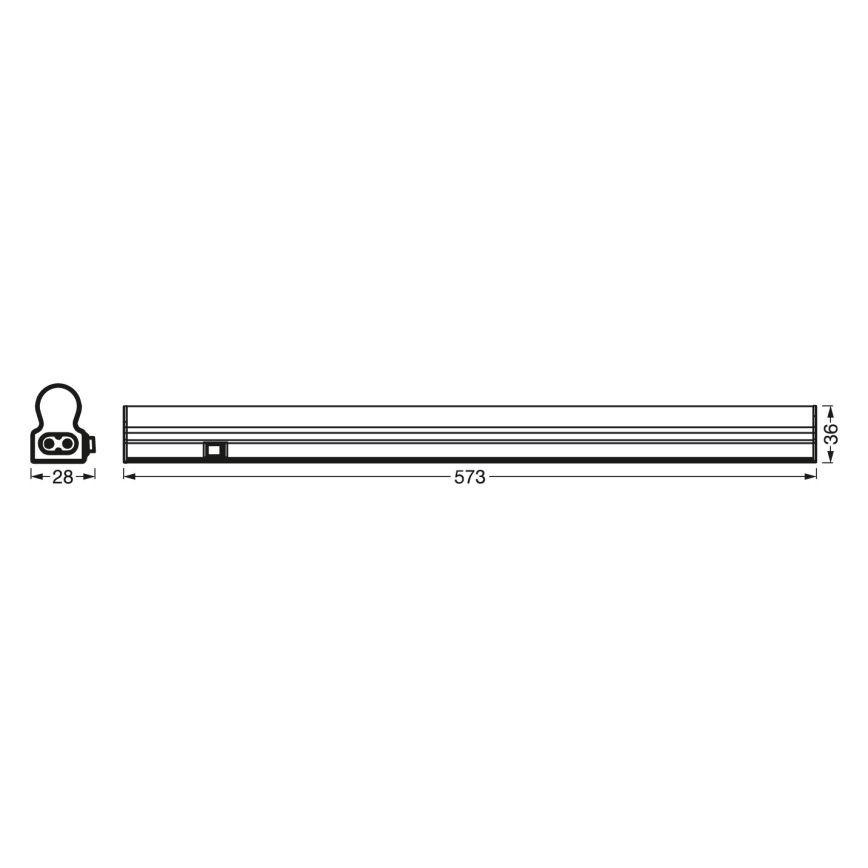 Osram - liiketunnistimella varustettu alakaapin LED-valaisin BATTEN LED/4W/230V 3000K 60 cm valkoinen