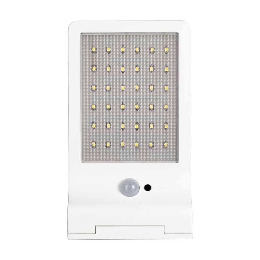 Osram - LED-aurinkokäyttöinen seinävalaisin tunnistimella DOORLED LED/3W/3,3V 2000 mAh IP44 valkoinen