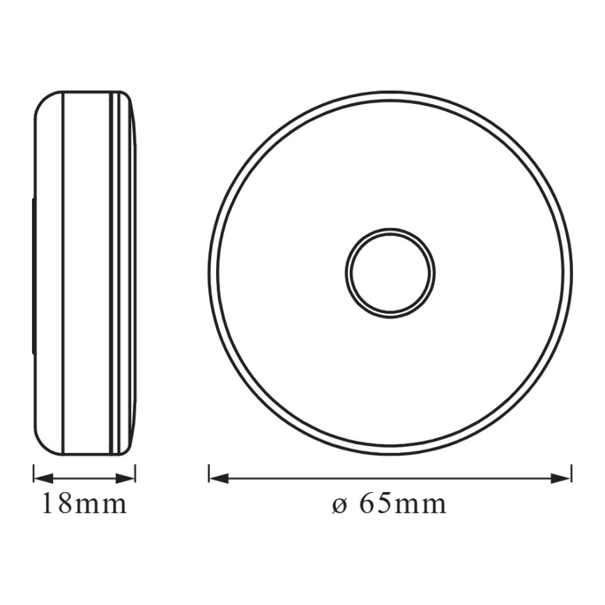 Osram - himmennettävä LED-opastusvalaisin DOT-IT LED/0,45W/5V 500 mAh valkoinen