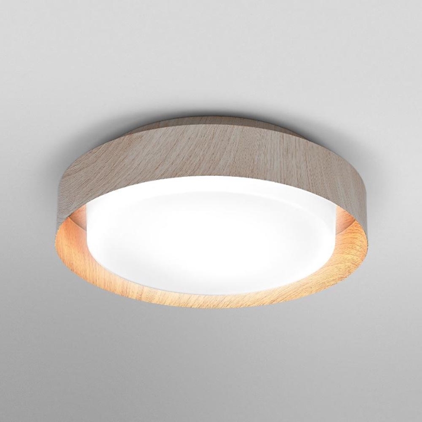 Osram - Kattovalaisin ORBIS MADRID 2xE27/10W/230V halkaisija 29 cm, puukuosi