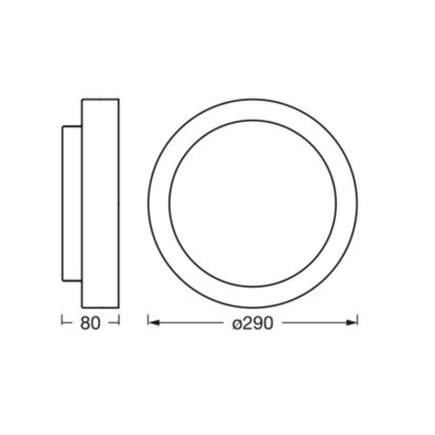 Osram - Kattovalaisin ORBIS MADRID 2xE27/10W/230V halkaisija 29 cm valkoinen