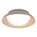 Osram - Kattovalaisin ORBIS MILAN 2xE27/10W/230V Ø 30,5 cm, puukuosi