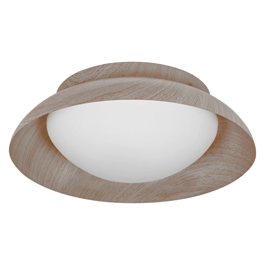 Osram - Kattovalaisin ORBIS MILAN 2xE27/10W/230V Ø 30,5 cm, puukuosi