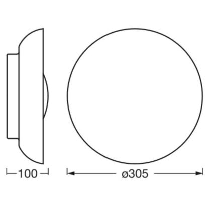 Osram - Kattovalaisin ORBIS MILAN 2xE27/10W/230V Ø 30,5 cm, puukuosi