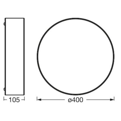 Osram - Kattovalaisin ORBIS PARIS 2xE27/25W/230V Ø 40 cm kermanvärinen