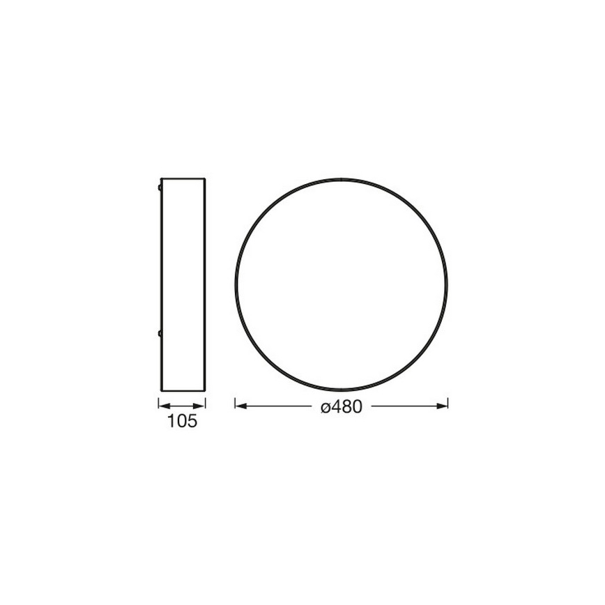 Osram - Kattovalaisin ORBIS PARIS 3xE27/25W/230V Ø 48 cm kermanvärinen