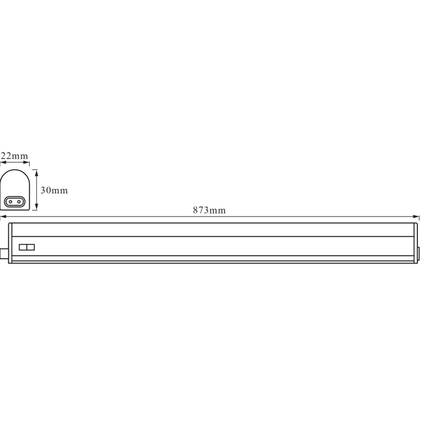 Osram - Keittiökaappien alla oleva LED-valo BATTEN LED/10W/230V