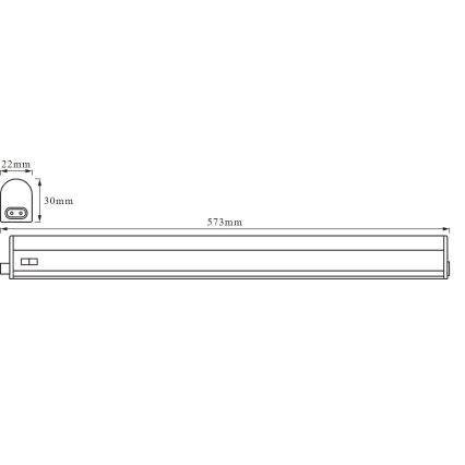 Osram - LED-alakaappivalaisin BATTEN LED/8W/230V 4000K 57,3 cm