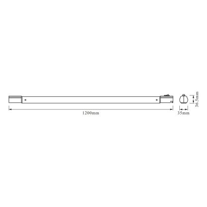 Osram - LED-alakaappivalaisin TUBEKIT LED/19W/230V 4000K 120 cm valkoinen
