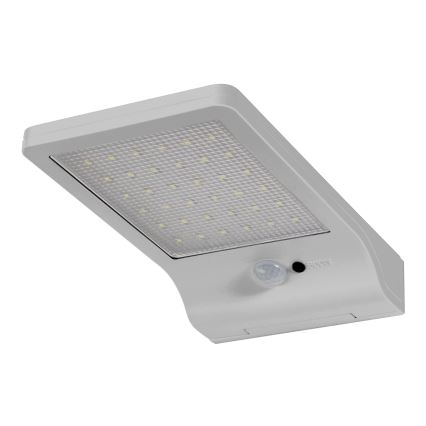 Osram - LED-aurinkoseinävalaisin anturilla DOORLED LED/3W/3,3V 2000 mAh IP44 hopea