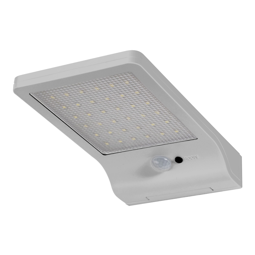 Osram - LED-aurinkoseinävalaisin anturilla DOORLED LED/3W/3,3V 2000 mAh IP44 hopea