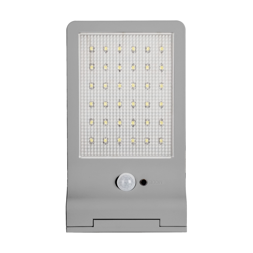 Osram - LED-aurinkoseinävalaisin anturilla DOORLED LED/3W/3,3V 2000 mAh IP44 hopea