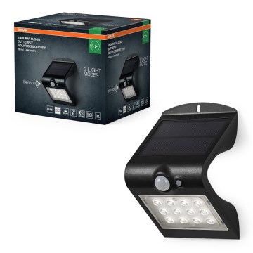 Osram - LED Aurinkopaneelivalaisin liike- ja hämärätunnistimella PERHONEN LED/1,5W/3,7V 1200 mAh IP65