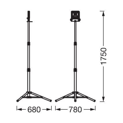 Osram - LED-heijastin jalustalla TRIPOD LED/30W/230V 4000K IP65 oranssi