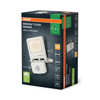 Osram - LED-heijastin liiketunnistimella ENDURA LED/10W/230V 3000K IP44