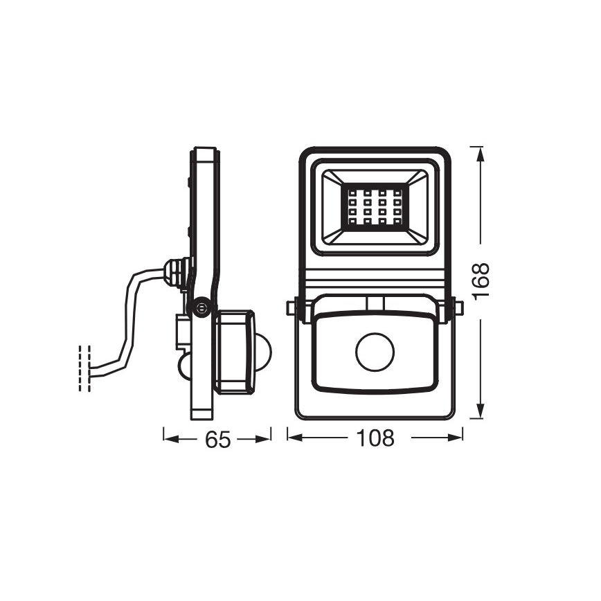 Osram - LED-heijastin liiketunnistimella ENDURA LED/10W/230V 3000K IP44