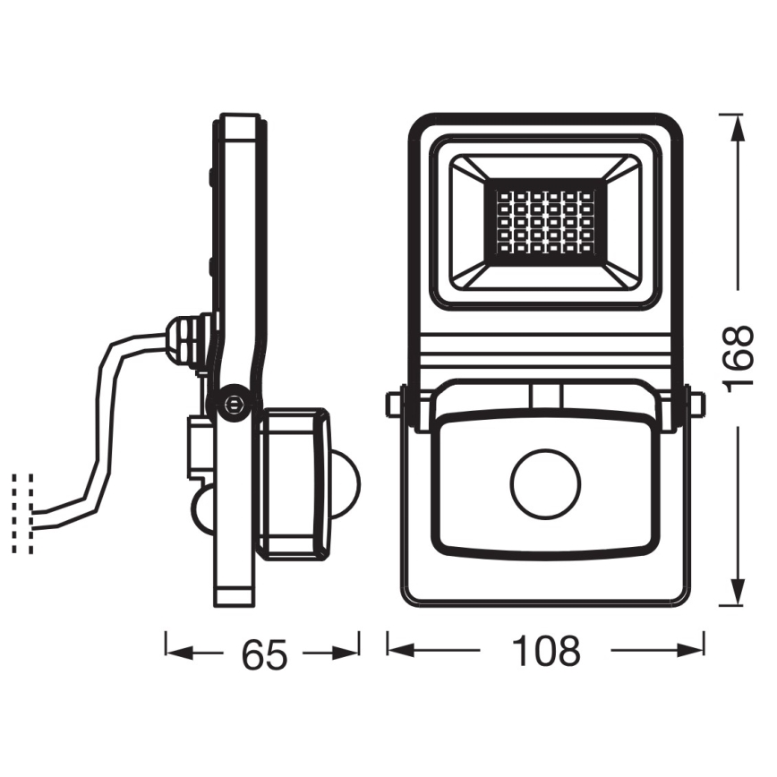 Osram - LED-heittovalo liiketunnistimella ENDURA LED/20W/230V 3000K IP44