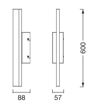 Osram - LED-himmennettävä kylpyhuonepeilivalaisin ORBIS MIRROR LED/10W/230V 3000/4000K 60 cm IP44 valkoinen