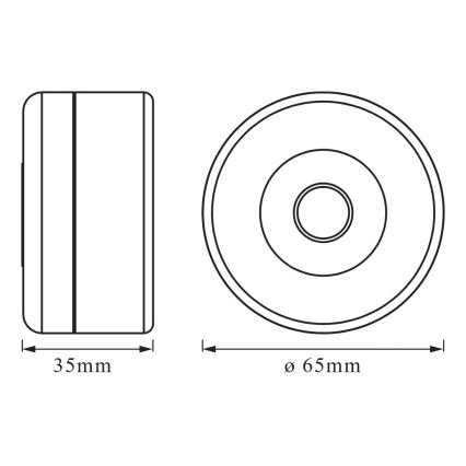 Osram - DOT-IT himmennettävä LED-opastusvalaisin, 0,45 W / 5 V, 500 mAh, valkoinen