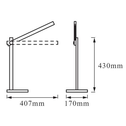 Osram - LED-himmennettävä pöytävalaisin PANAN LED/7W/230V