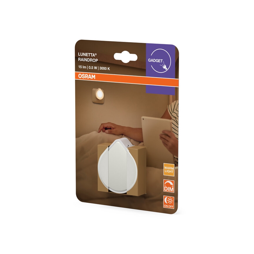 Osram - LED Himmennettävä yövalo pistorasiaan LUNETTA LED/0,5W/230V