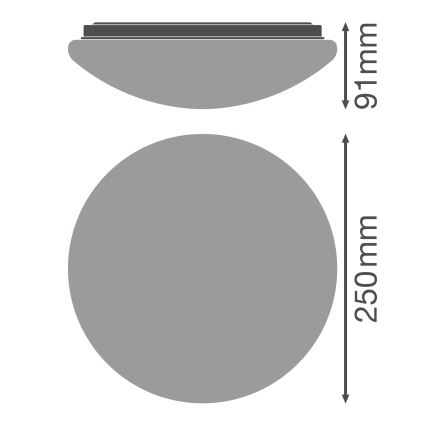 Osram - LED-kattovalaisin ESSENTIAL LED/13W/230V Ø 25 cm valkoinen