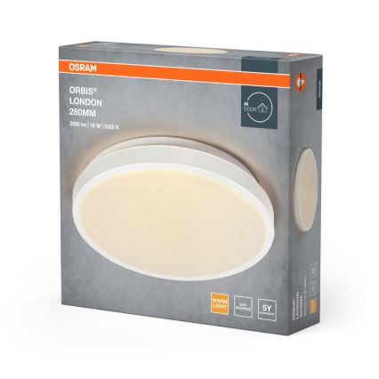 Osram - LED-kattovalaisin ORBIS LONDON LED/16W/230V halkaisija 28 cm valkoinen
