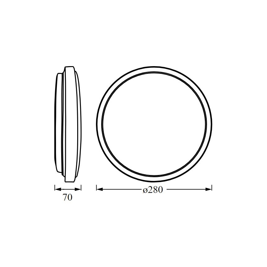 Osram - LED-kattovalaisin ORBIS LONDON LED/16W/230V halkaisija 28 cm valkoinen