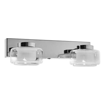 Osram - LED-kylpyhuoneen seinävalaisin ORBIS FLAME 2xLED/5,5W/230V 3000/4000K IP44 kiiltävä kromi