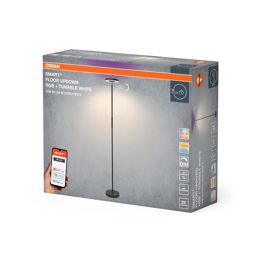 Osram - LED RGBW himmennettävä lattiavalaisin SMART+ FLOOR LED/24W/230V 2700-5000K Wi-Fi