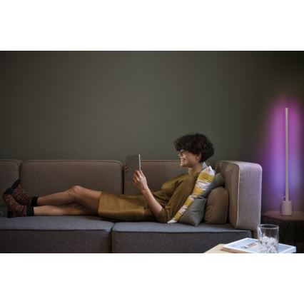 Osram - LED RGBW himmennettävä lattiavalaisin SMART+ FLOOR LED/8W/230V 2700-6500K Wi-Fi valkoinen + kaukosäädin