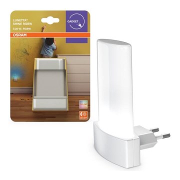 Osram - LED RGBW Yövalo anturilla LUNETTA LED/0,28W/230V
