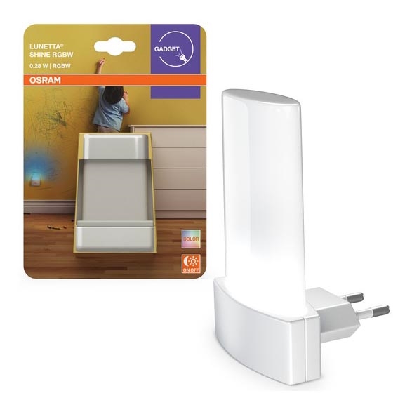 Osram - LED RGBW Yövalo anturilla LUNETTA LED/0,28W/230V