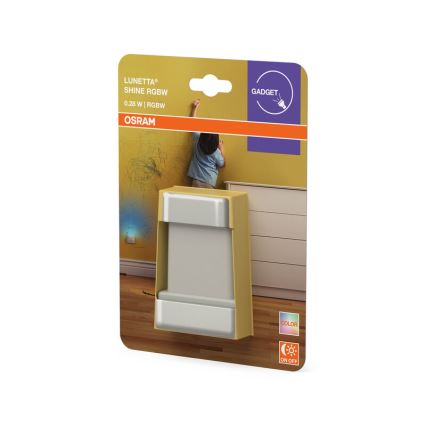 Osram - LED RGBW Yövalo anturilla LUNETTA LED/0,28W/230V