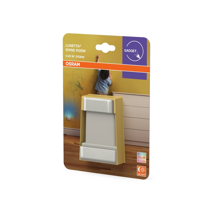 Osram - LED RGBW Yövalo anturilla LUNETTA LED/0,28W/230V