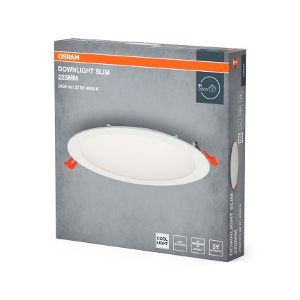 Osram - LED upotettava valo SLIM LED/22W/230V 4000K