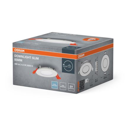 Osram - LED-uppovalaisin SLIM LED/4,5W/230V 6500K