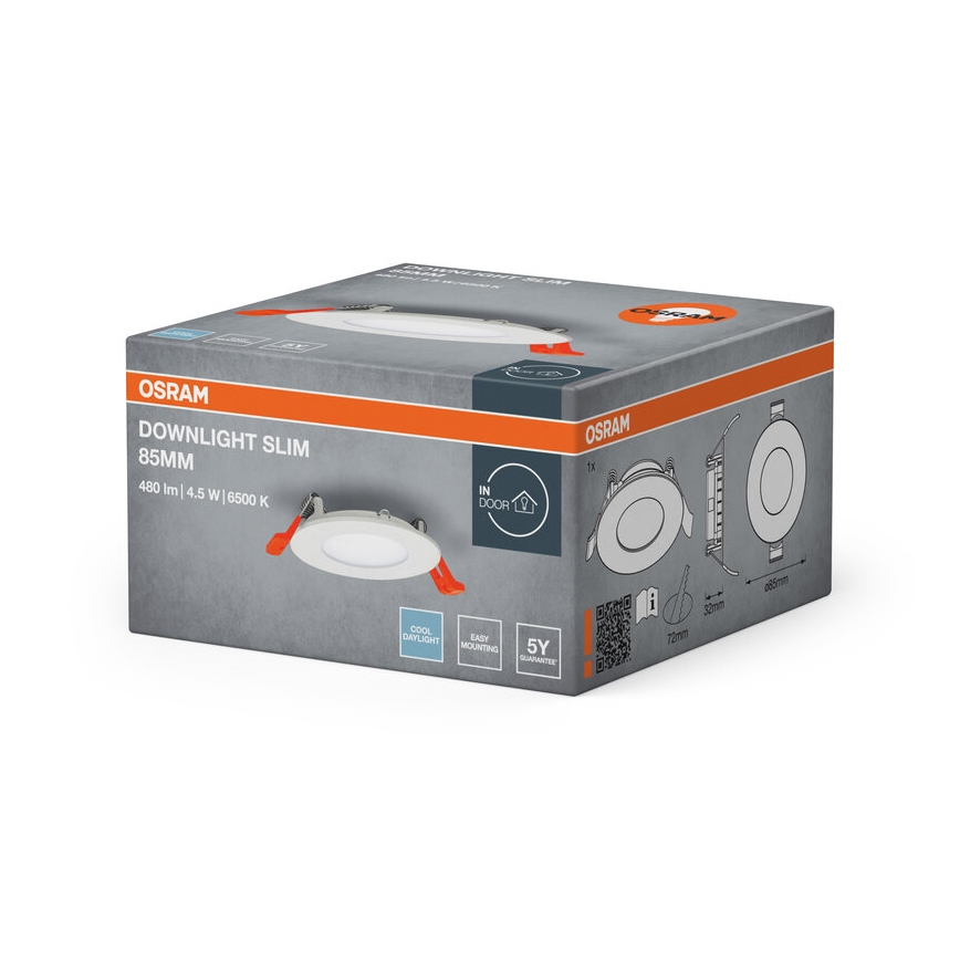 Osram - LED-uppovalaisin SLIM LED/4,5W/230V 6500K