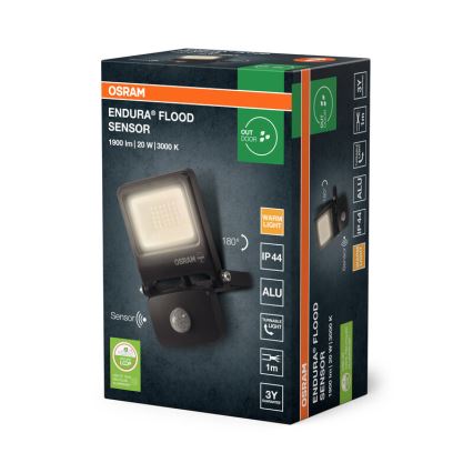 Osram - LED-valonheitin anturilla ENDURA LED/20W/230V 3000K IP44