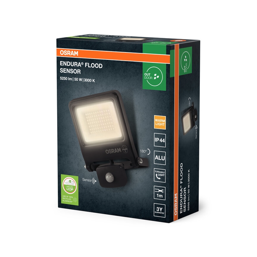 Osram - LED-valonheitin anturilla ENDURA LED/50W/230V 3000K IP44