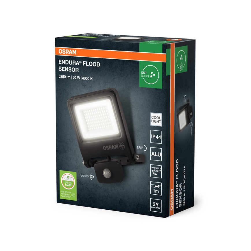 Osram - LED-valonheitin anturilla ENDURA LED/50W/230V 4000K IP44