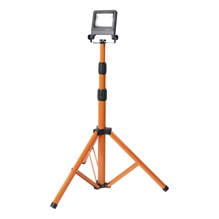 Osram - LED-valonheitin jalustalla TRIPOD LED/20W/230V 4000K IP65 oranssi
