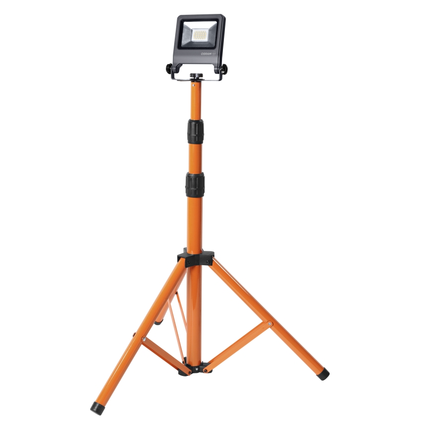 Osram - LED-valonheitin jalustalla TRIPOD LED/20W/230V 4000K IP65 oranssi