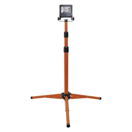 Osram - LED-valonheitin jalustalla TRIPOD LED/20W/230V 4000K IP65 oranssi