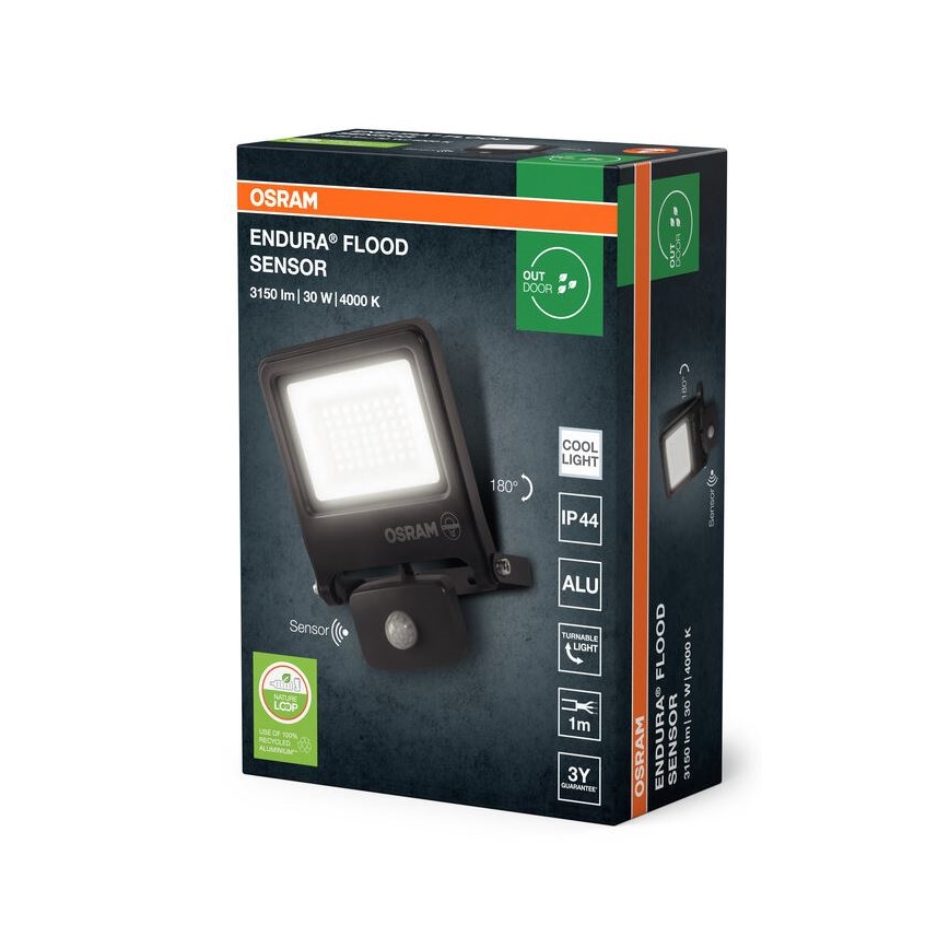 Osram - LED-valonheitin liiketunnistimella ENDURA LED/30W/230V IP44