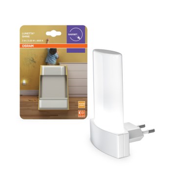 Osram - LED-yövalo anturilla LUNETTA LED/0,28W/230V 3000K