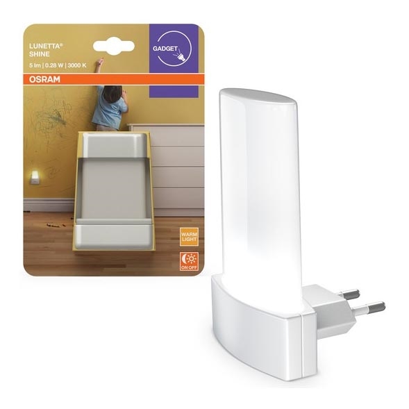 Osram - LED-yövalo anturilla LUNETTA LED/0,28W/230V 3000K