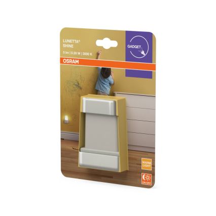 Osram - LED-yövalo anturilla LUNETTA LED/0,28W/230V 3000K