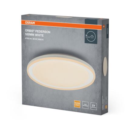 Osram - ORBIS PEDERSON LED - LED-kattovalaisin, LED/36W/230V, halkaisija 55 cm, valkoinen